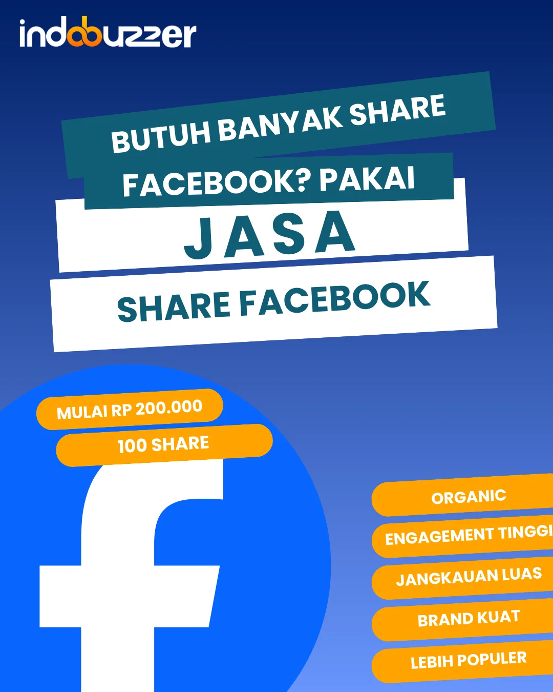 Butuh Banyak Share Facebook? Pakai Jasa Share Facebook Buzzer