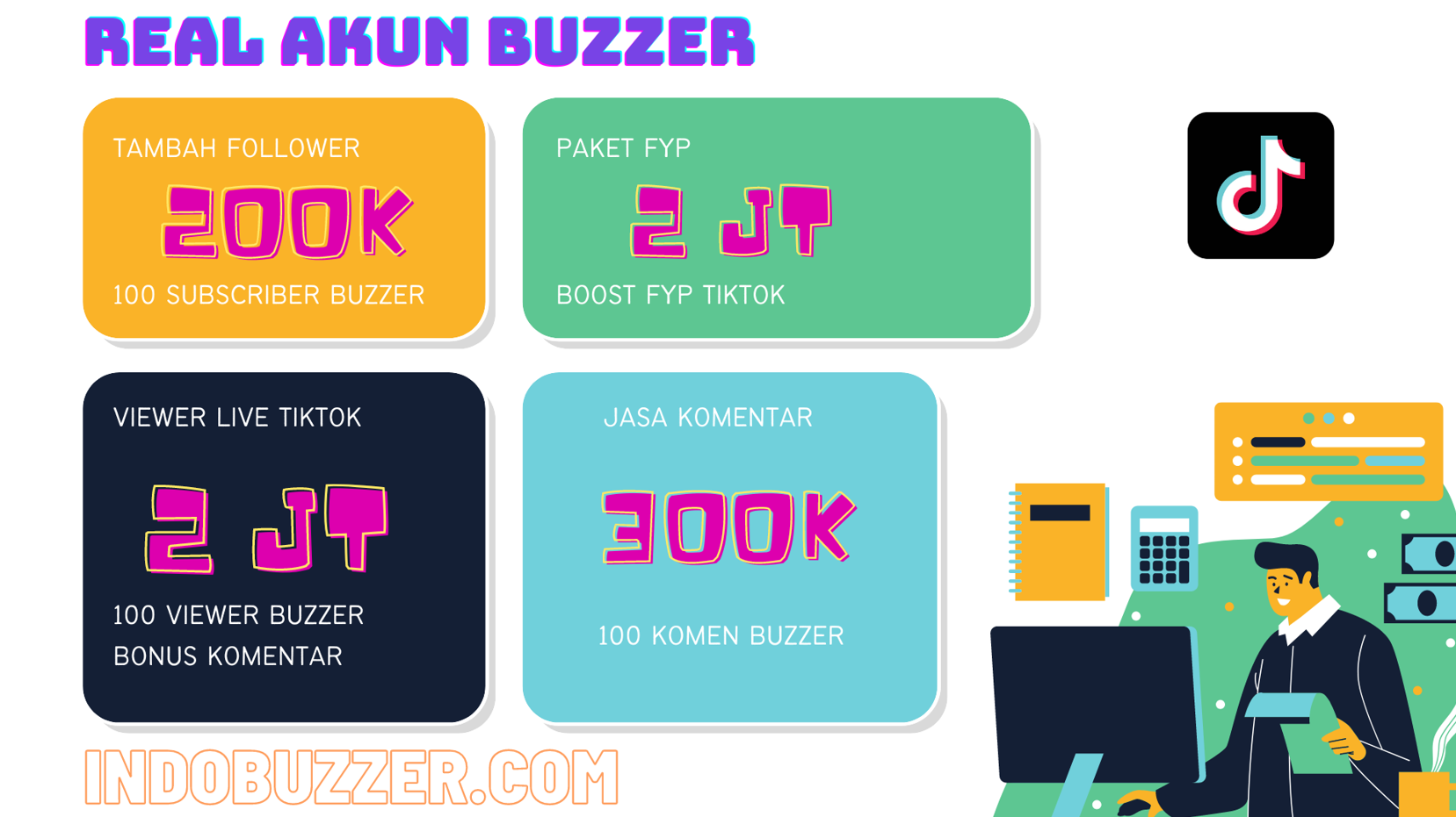 Jasa Komentar Buzzer – Komen Akun Tiktok Aktif – indobuzzer.com