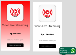Jasa View Live YouTube Cepat, Murah dan Bergaransi
