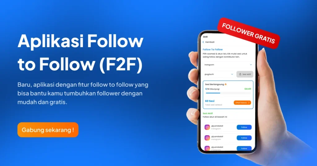 aplikasi follow to follow f2f