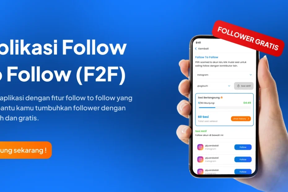 aplikasi follow to follow f2f
