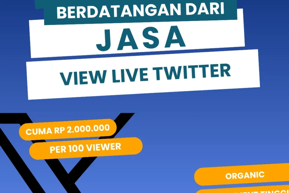 viewer live twitter berdatangan